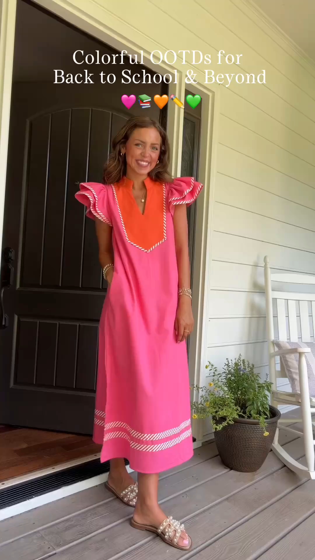 cute teacher dress Back to school style that's cute, easy, and teacher-approved. 🍎📚✨ @avery_powell_ is sharing some of her favorite styles for the school year ahead, and we're loving all the fun pops of color! 💖 Color:LightPink Elegant Illusion Neckline Wedding FilterBlack School clothes 4% spandex