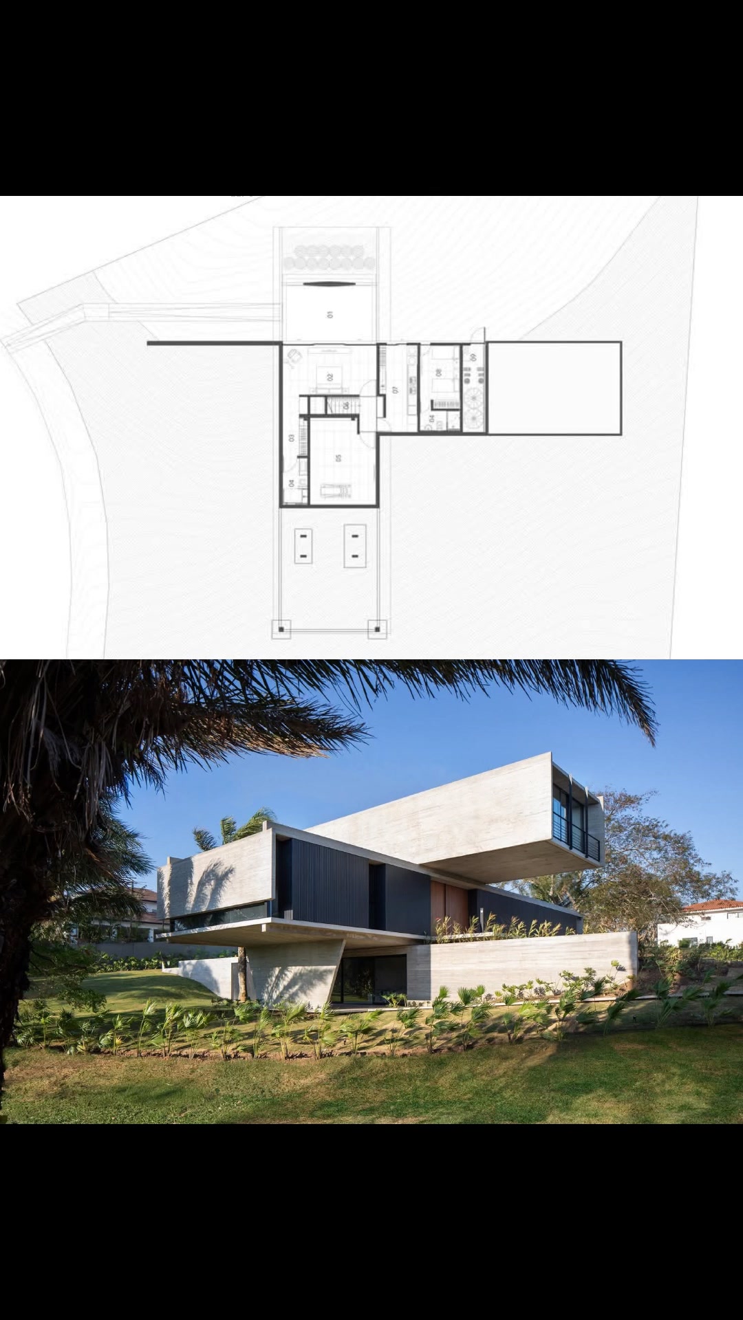 Clean lines, raw concrete, and views for days. This is how you do ...