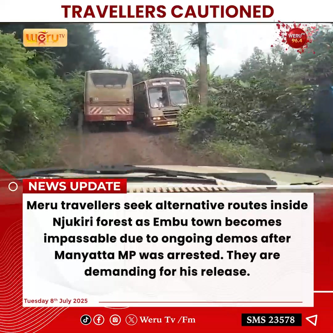 Meru travellers forced to use Njukiri forest routes as Embu demos over ...