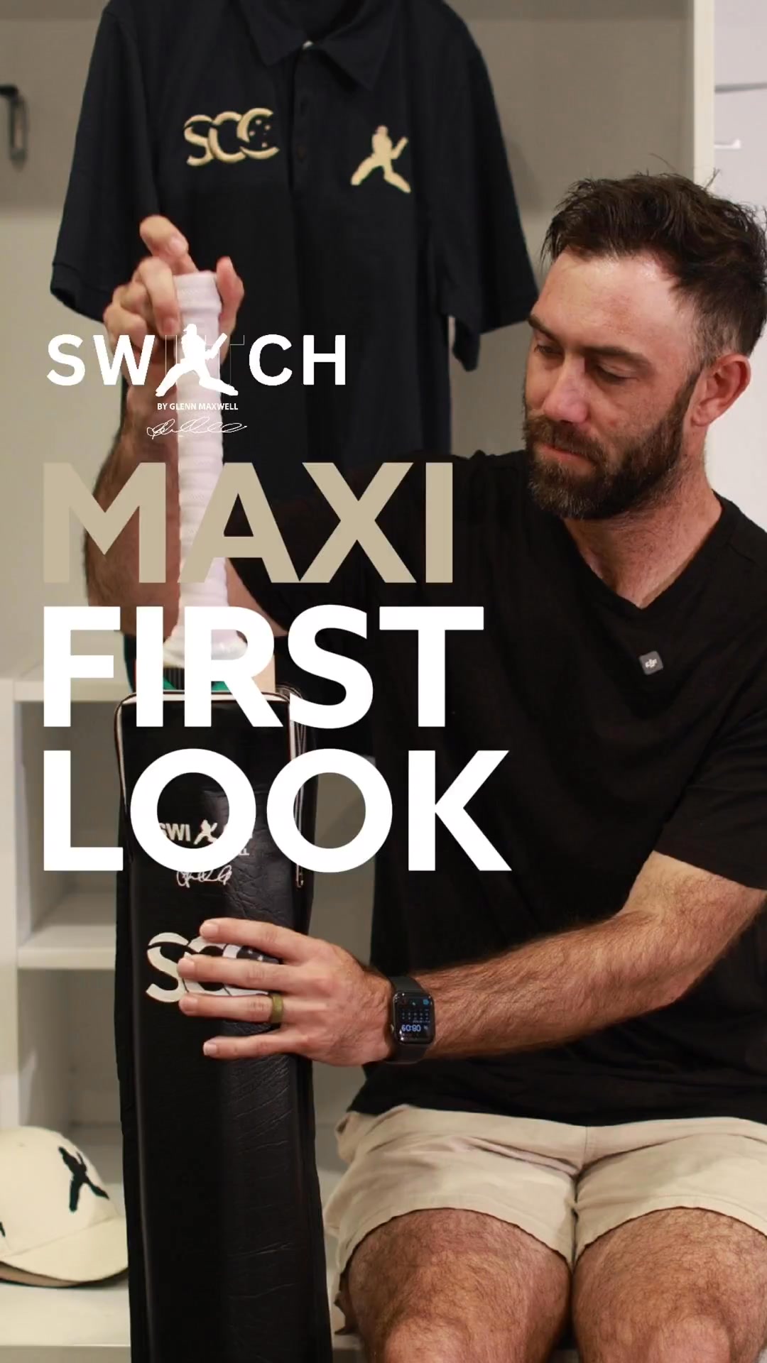 First look at Glenn Maxwell's new SCC Cricket bat he designed for this ...
