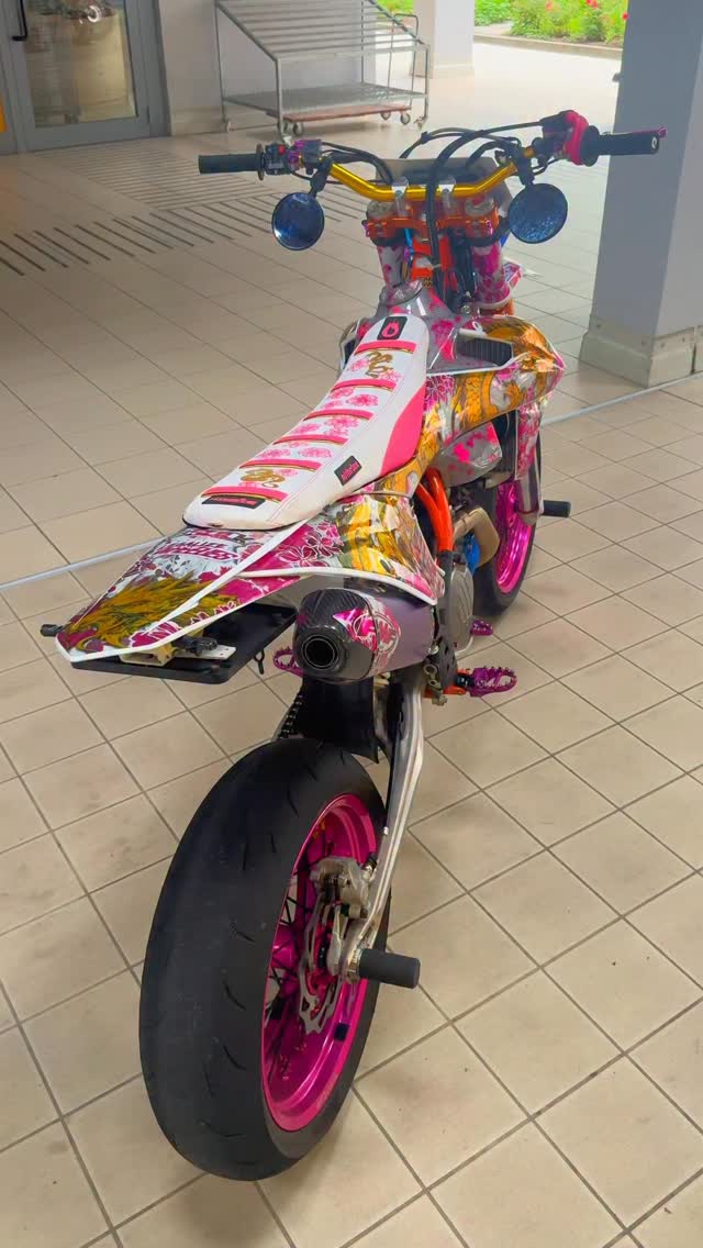 Pink Supermoto 🩷 😍 Powerparts by @nicecnc_official ->Use code ...