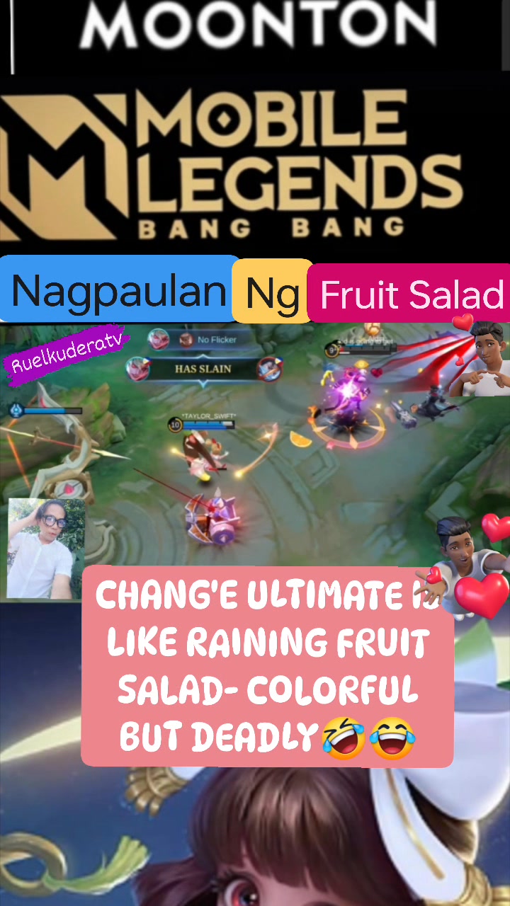 Chang'E- Raining Fruit Salad🍓🍒🍊🍎🍌🍓🥝🍊 #nonfollowersviewerseveryone # ...
