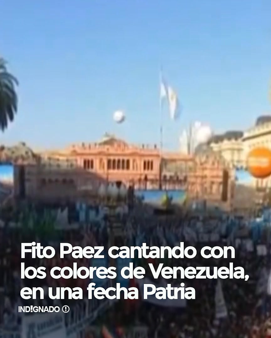 Indignado - Nunca te olvides que Fito Páez cantaba para la... | Facebook