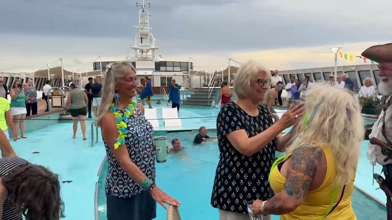 Crossing the Equator Pollywog to Shellback -a shipwide celebration ...
