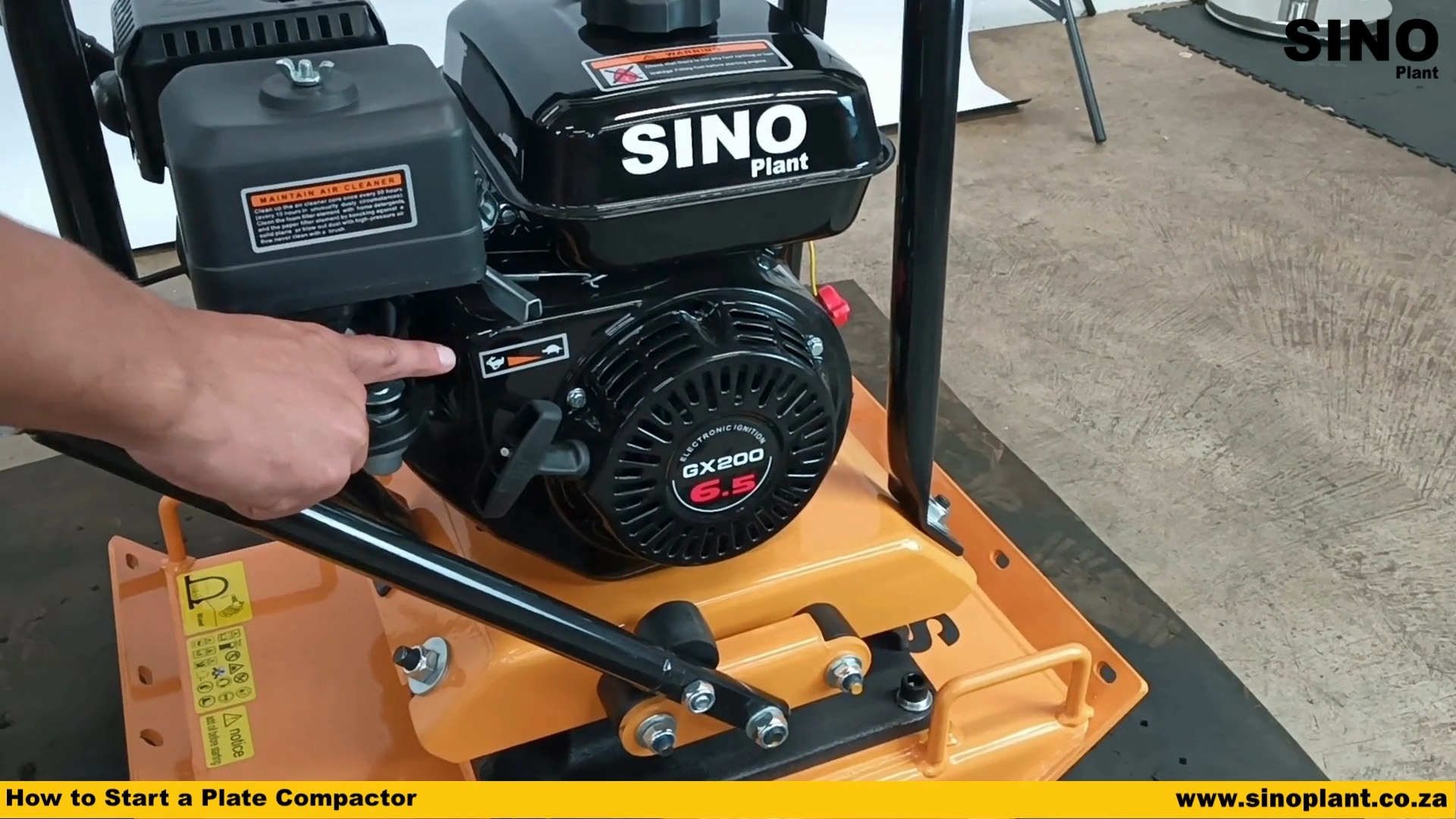 Here's a quick guide on how to start your petrol plate compactor - view ...