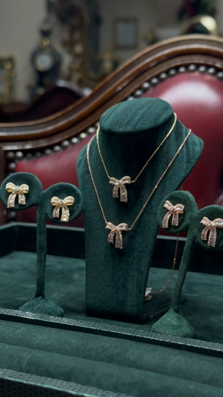 Mr Harold & Son - Our dazzling diamond bow earrings and... | Facebook