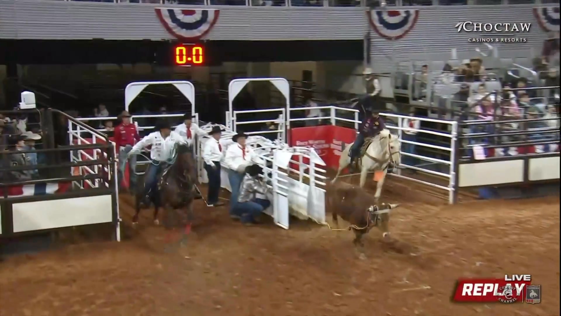 Nelson Wyatt and Jonathan Torres shattered the team roping arena record ...