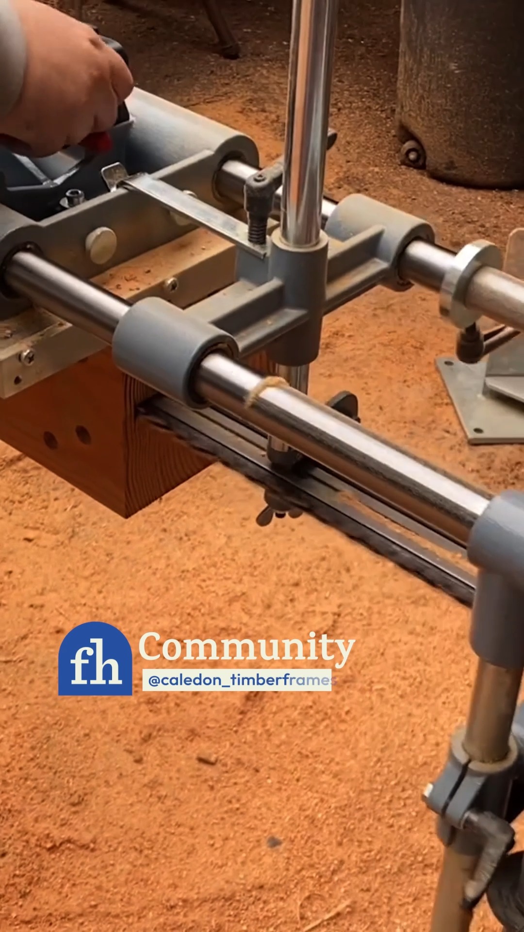 @caledon_timberframes shows how to install a post base the right way ...