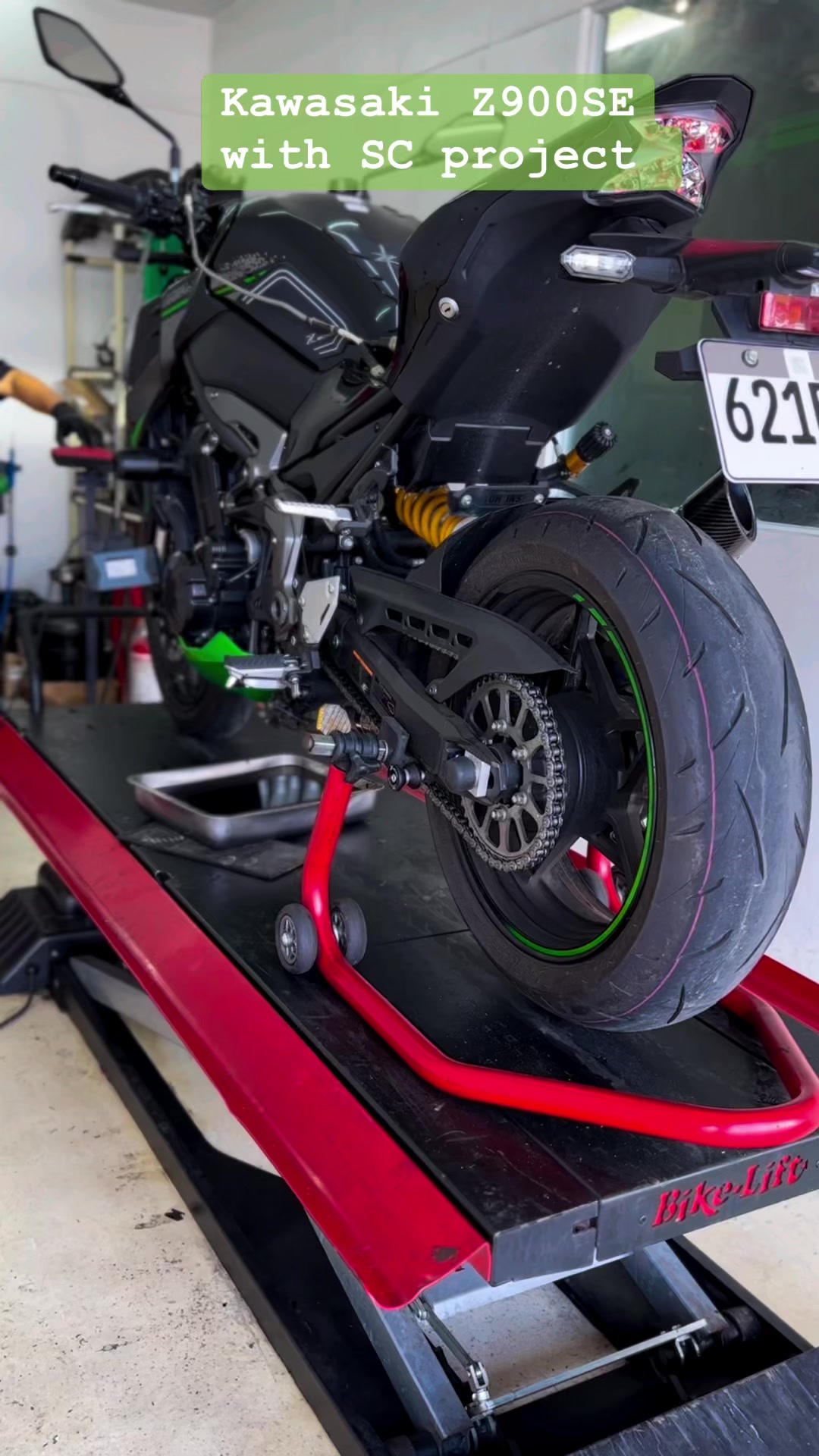 2013 Kawasaki ZX6R modifications including SC Project Exhaust and