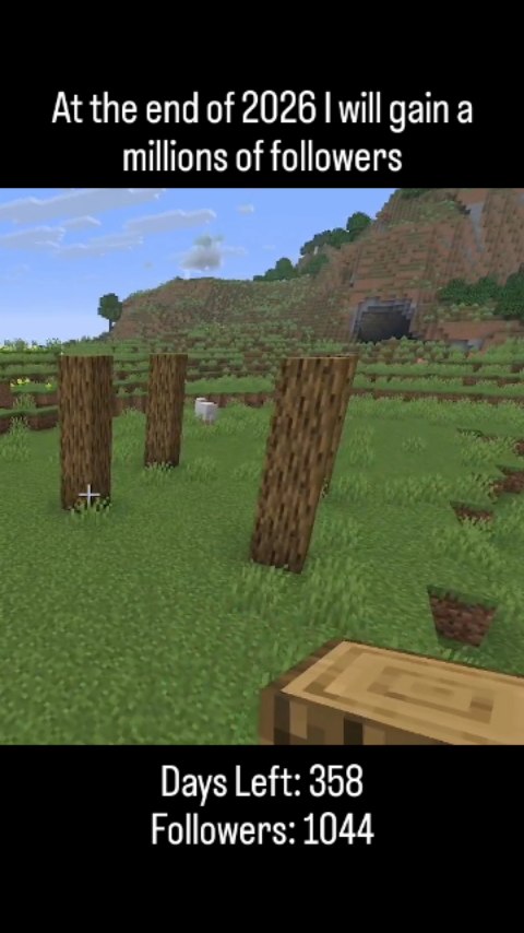 Day-8 My BIG 2026 Goal: Millions of Minecraft Followers! 🎮 This is the ...