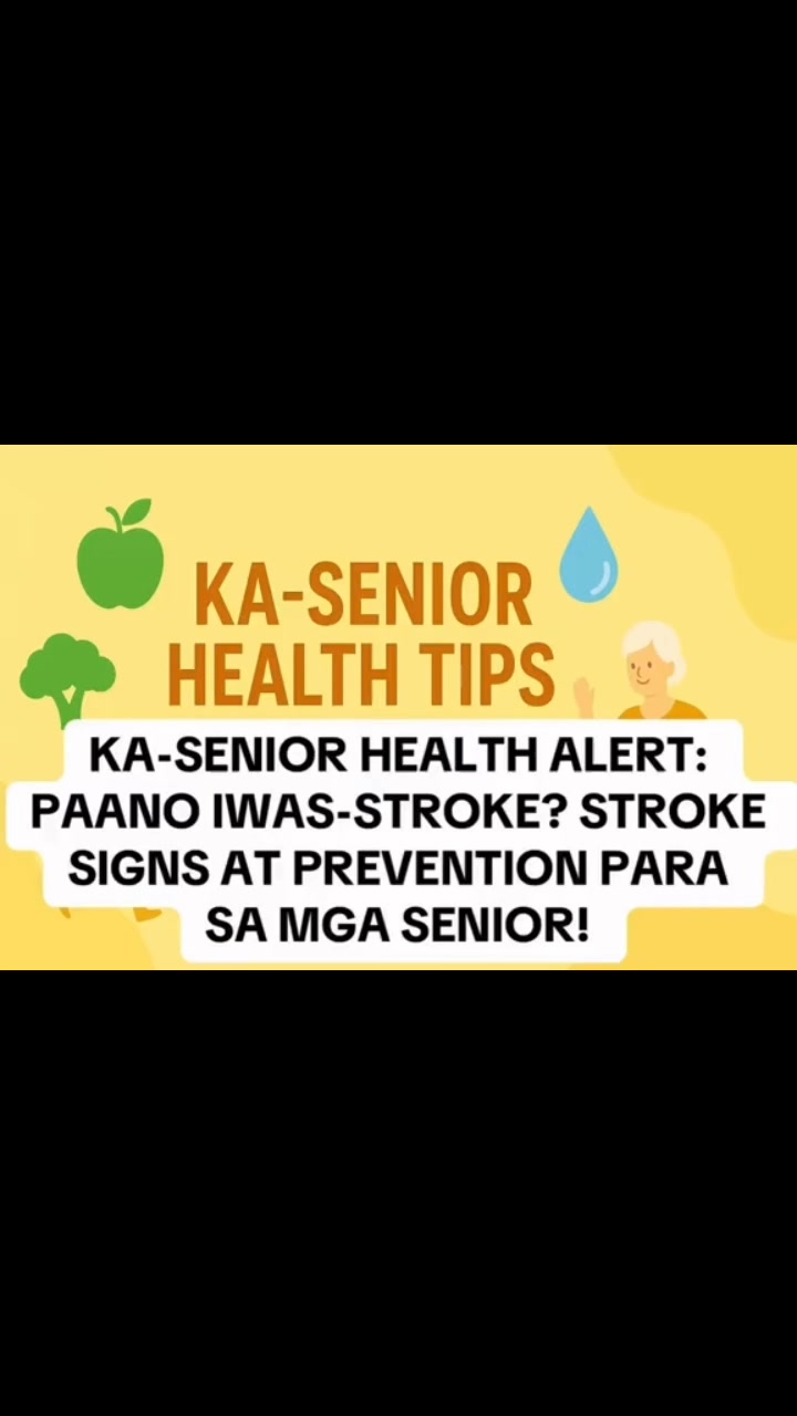 KA-SENIOR HEALTH ALERT:PAANO IWAS-STROKE? STROKE SIGNS AT PREVENTION ...