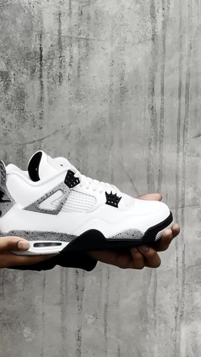 The Air Jordan 4 'White Cement' returns!but with golf spikes