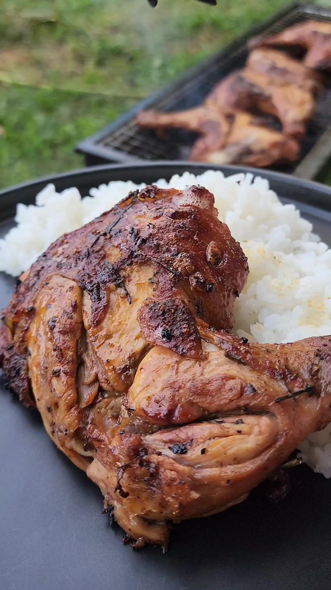 Chicken Inasal 2kg chicken leg quarter 1 cup cane vinegar 1 white onion ...