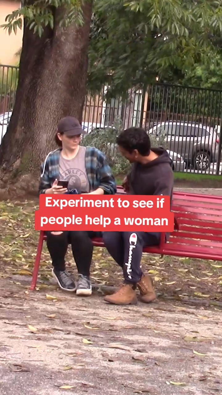 Brave woman rescues a woman. #foryoupage #experiment #awareness # ...
