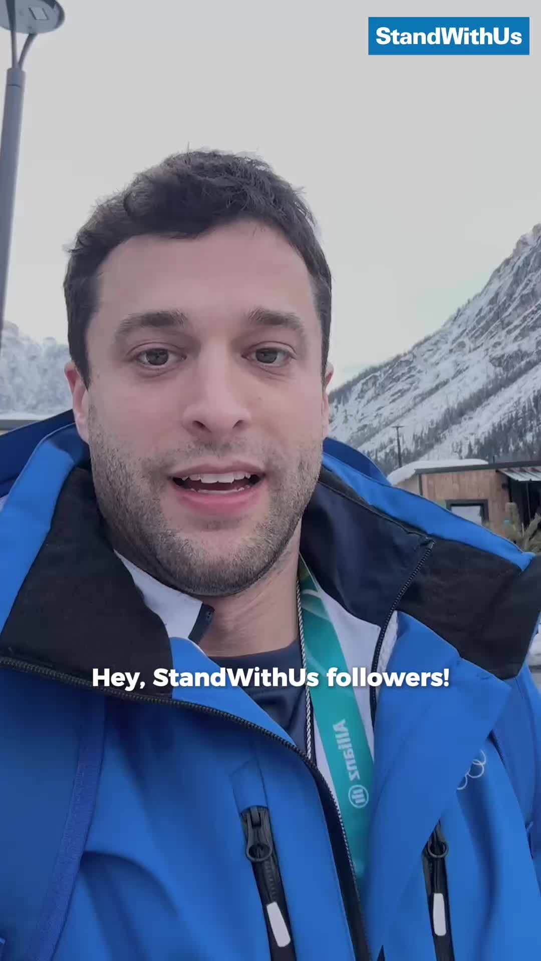 Jared Firestone, skeleton racer for Israel’s Olympic team, sends a ...