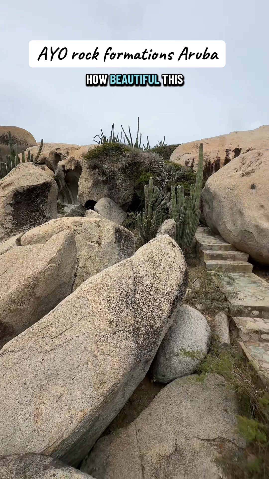 AYO rock formations in Santa Cruz! Super cool and great views! #aruba # ...