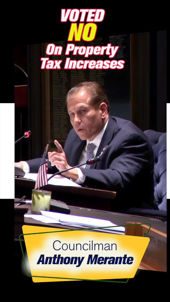 MEET TAX FIGHTER ANTHONY MERANTE! 6th District Councilmember Anthony ...