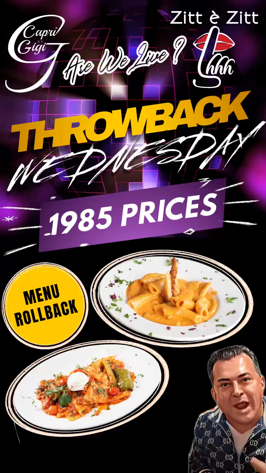It's THROWBACK WEDNESDAY @arewelivee / @zittezitt! 🥳🍝 Meet friends ...