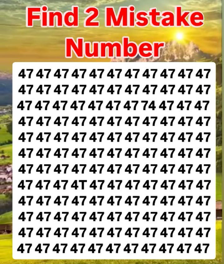Find 2 Mistake number 🤔🤔. #guess #Puzzle #findoutgames #mindgame # ...