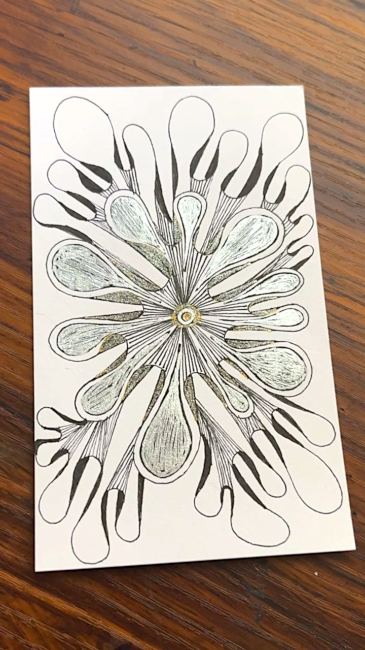 Amazing And Creative Ruffles Zentangle Pattern | Drawing Tutorial For ...