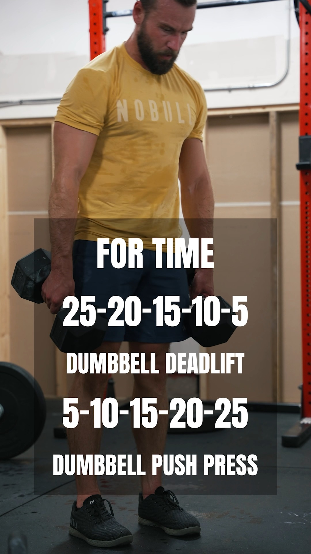 Dumbbell Workout 👊 Try this and comment your time! 25-20-15-10-5 Double ...