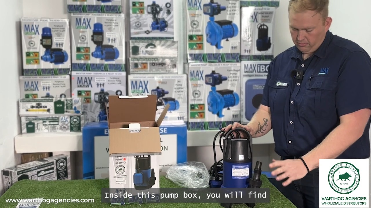 Meet the Max Mini Waste Pump — small in size, big in performance. Simon ...