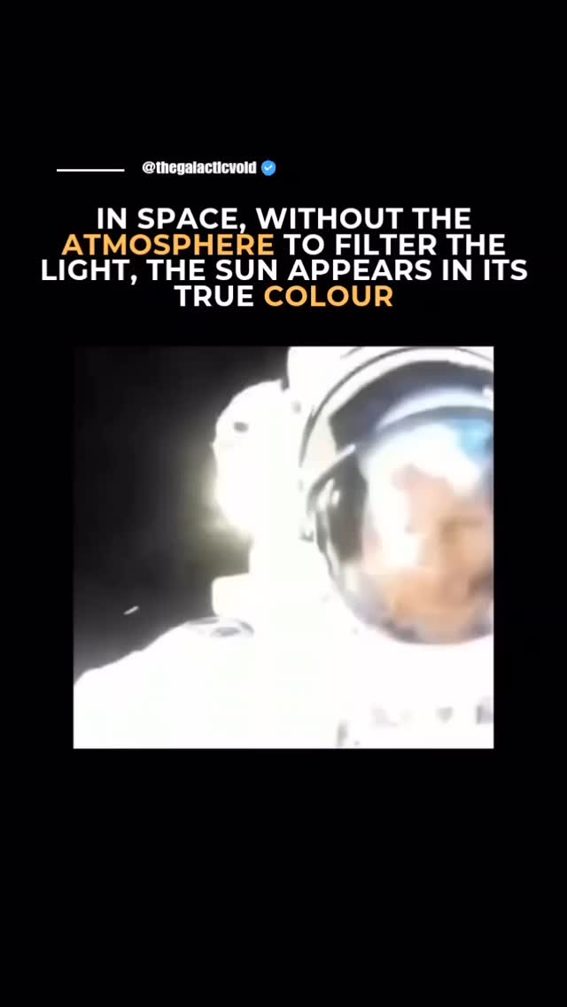 Did you know the Sun’s true color is actually white? ☀️ We see it as ...