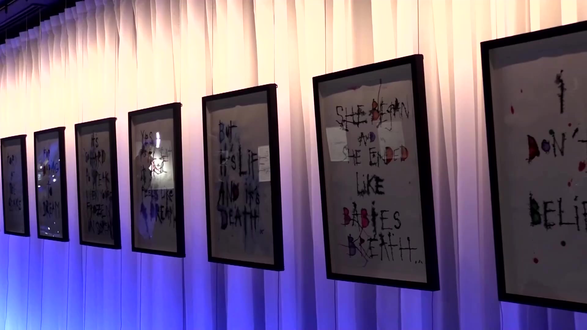 Johnny Depp launched his immersive art exhibition 'A Bunch of