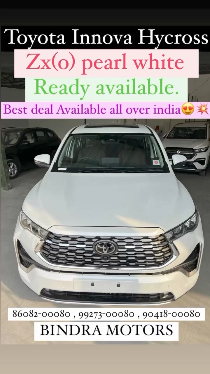 パール toyota #innova #hycross zx(o) pearl white Ready available