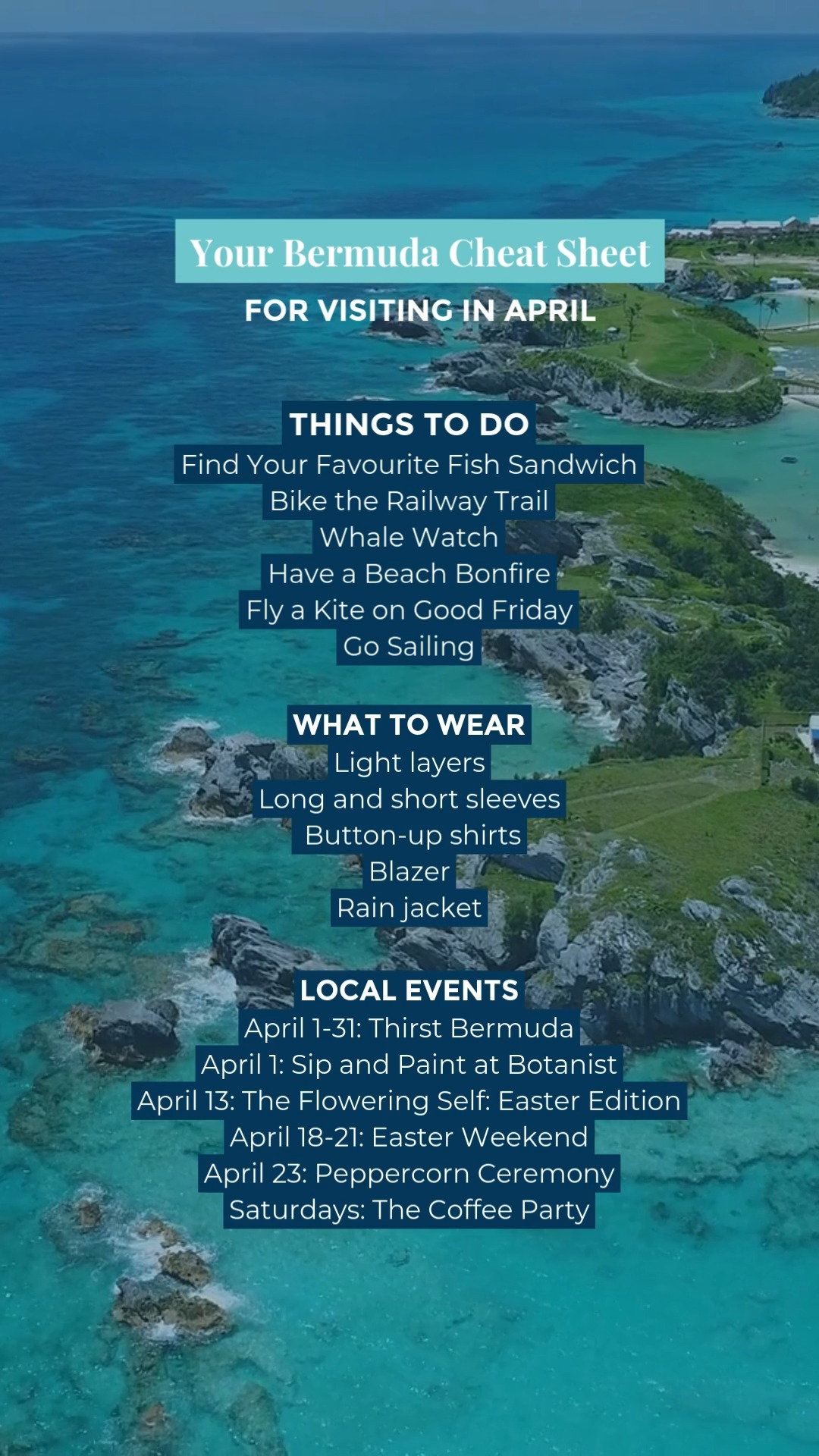 Save this post to remember this April cheat sheet for visiting the ...