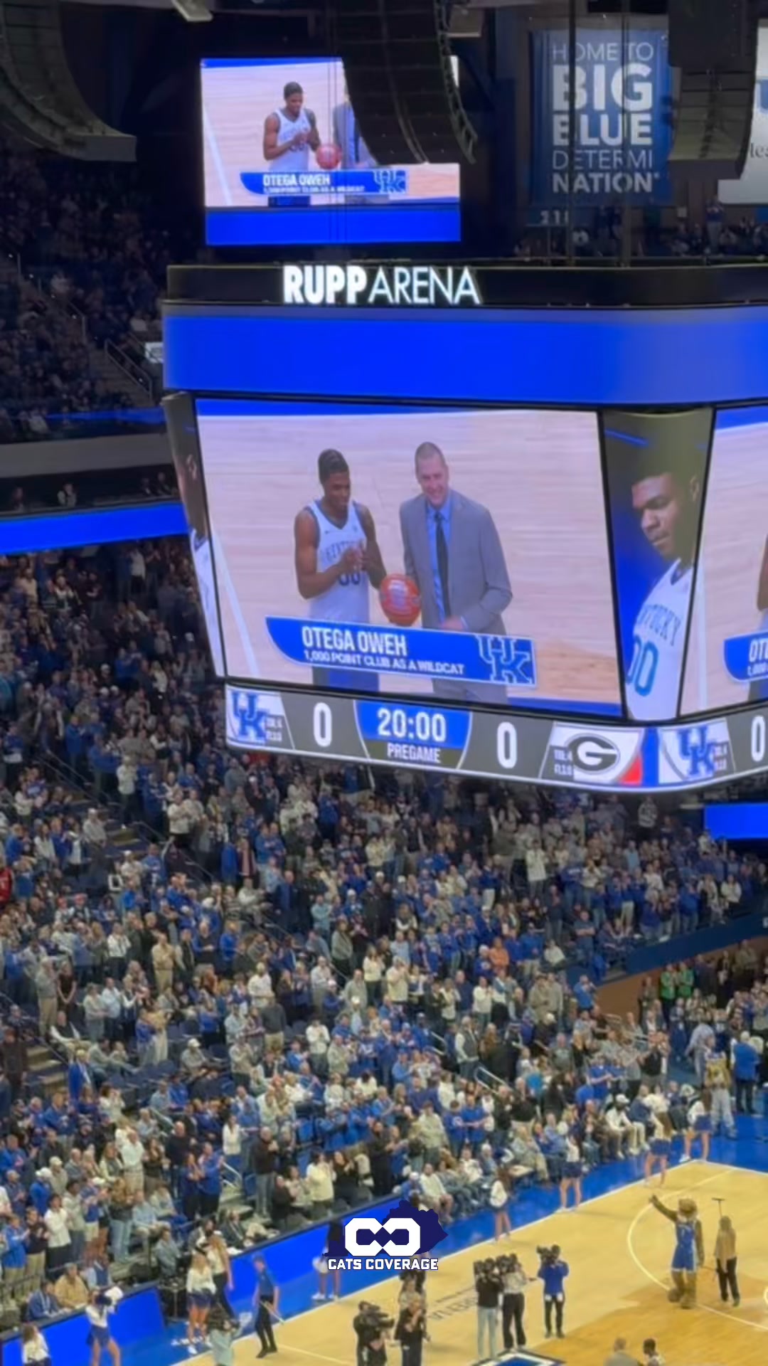 Otega Oweh was honored before tonight’s game as he’s surpassed the ...