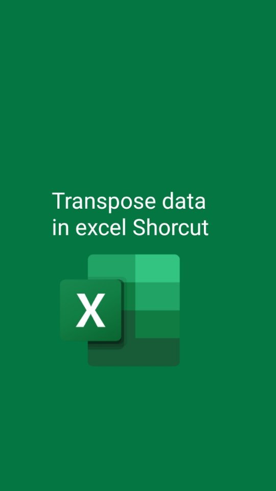 Transpose data in excel Shorcut excel tips and tricks || excel hacks ...