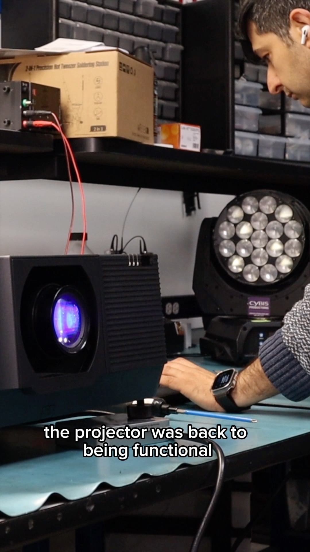 This Eiki projector was completely dead. No error codes. No clear