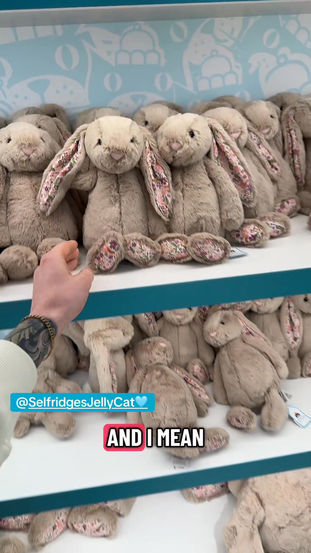New Jellycat Selfridges Inkli bunny release day #jellycat