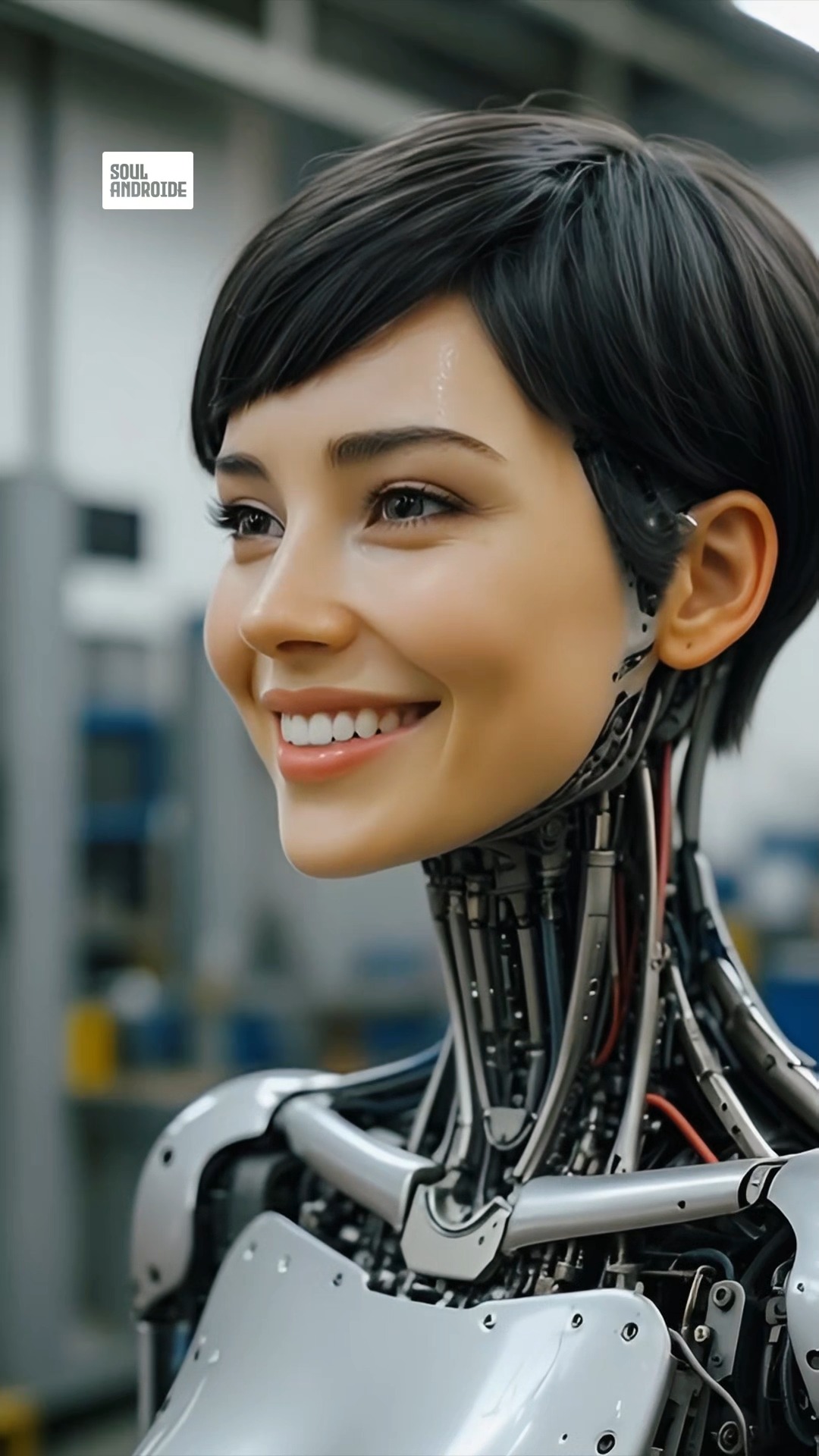A Beautiful Robot Comes to Life and Takes Her First Steps! 🤩 #cyborg # ...