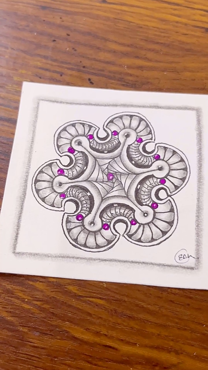 Zentangle Pattern -Cherb By Debbie Raaen | Drawing Tutorial For ...