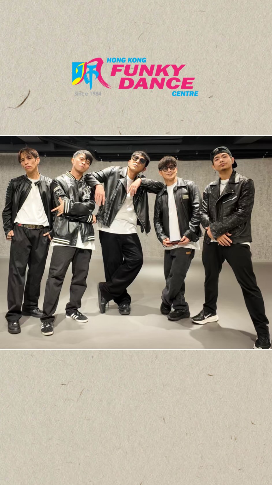🌟 香港Funky Dance Centre閃亮導師陣容強勢登場！🌟 · 五位導師Biboy, Jun, Kevin, Mikko ...