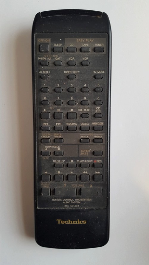 Technics RAK-SC508W Remote Control Repair (rf 5126-6014) If you
