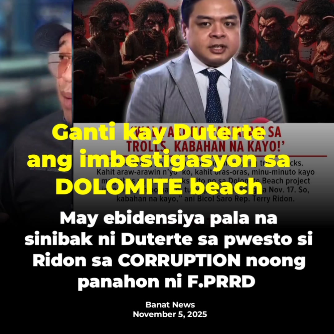 Terry Ridon walang paki sa inyo, tuloy ang imbestigasyon sa dolomite ...
