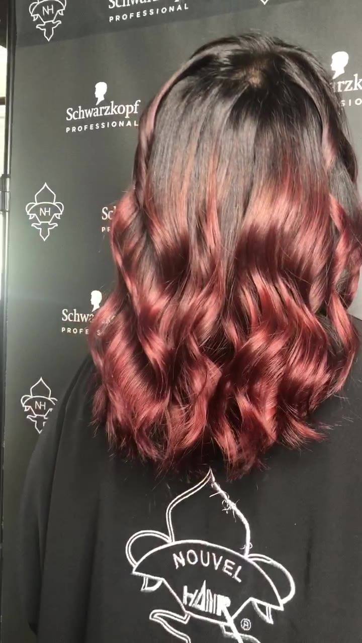 Ombré Hair Rouge Cheveux Court