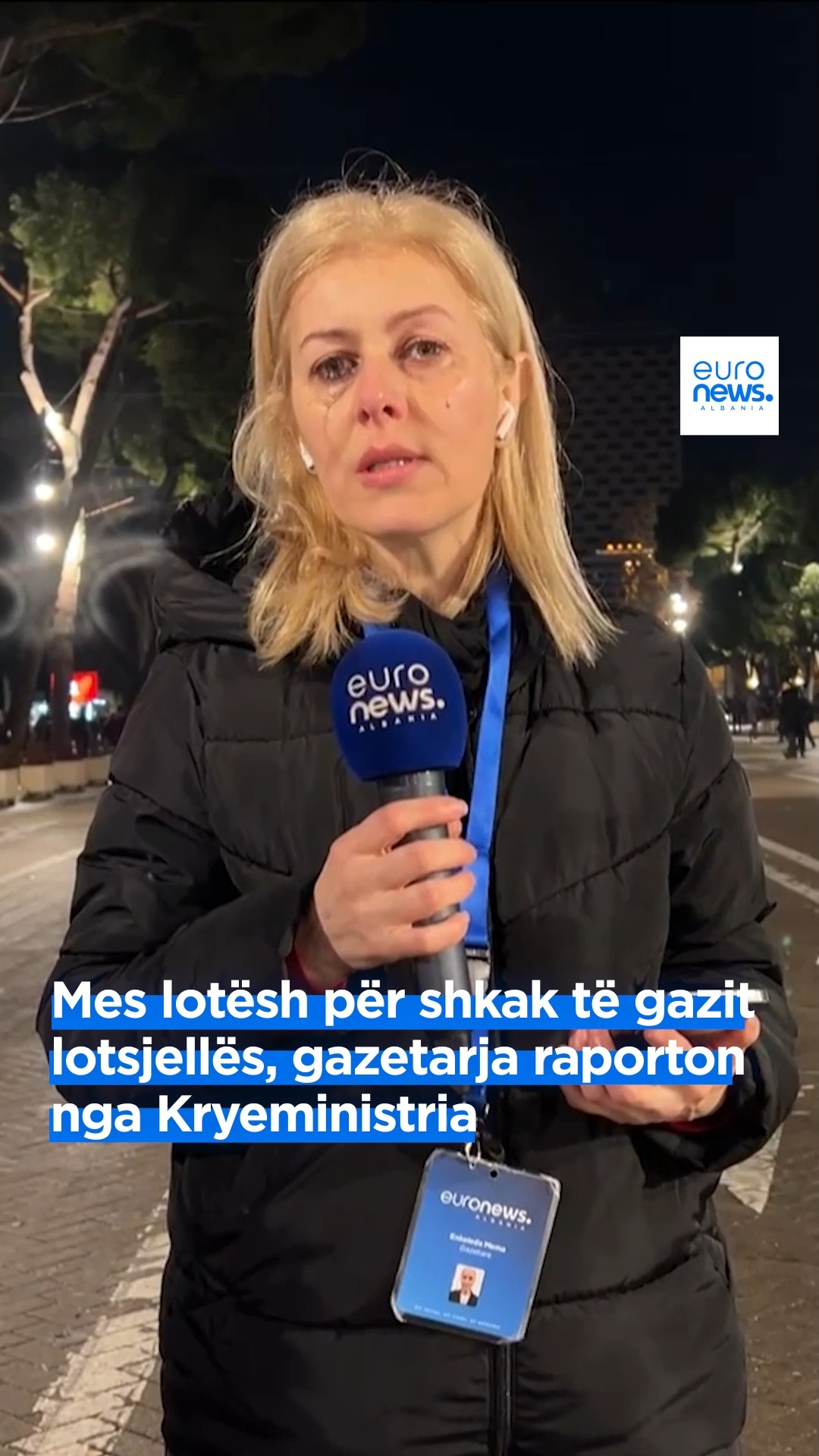 Mes lotësh për shkak të gazit lotsjellës, gazetarja Enkelejda Mema ...