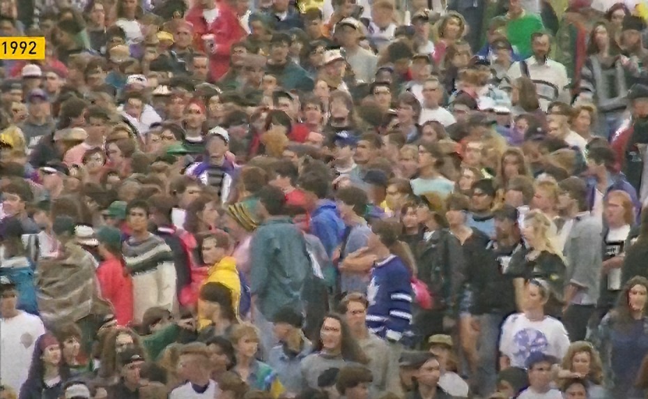 Lollapalooza in Vancouver in 1992. credit: cbc | Old Vancouver Series