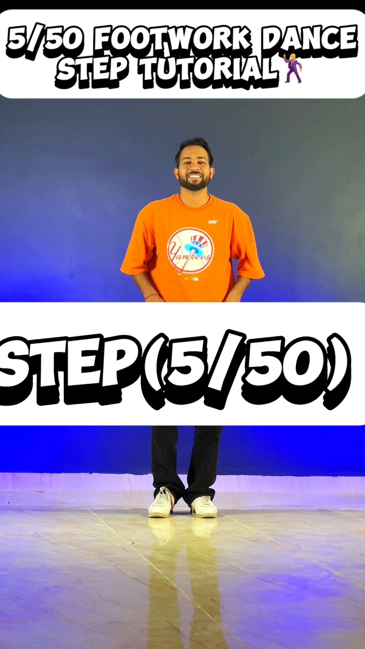 5/50 FOOTWORK DANCE STEP TUTORIAL🕺 #dancechallenge #dance #dancereels # ...