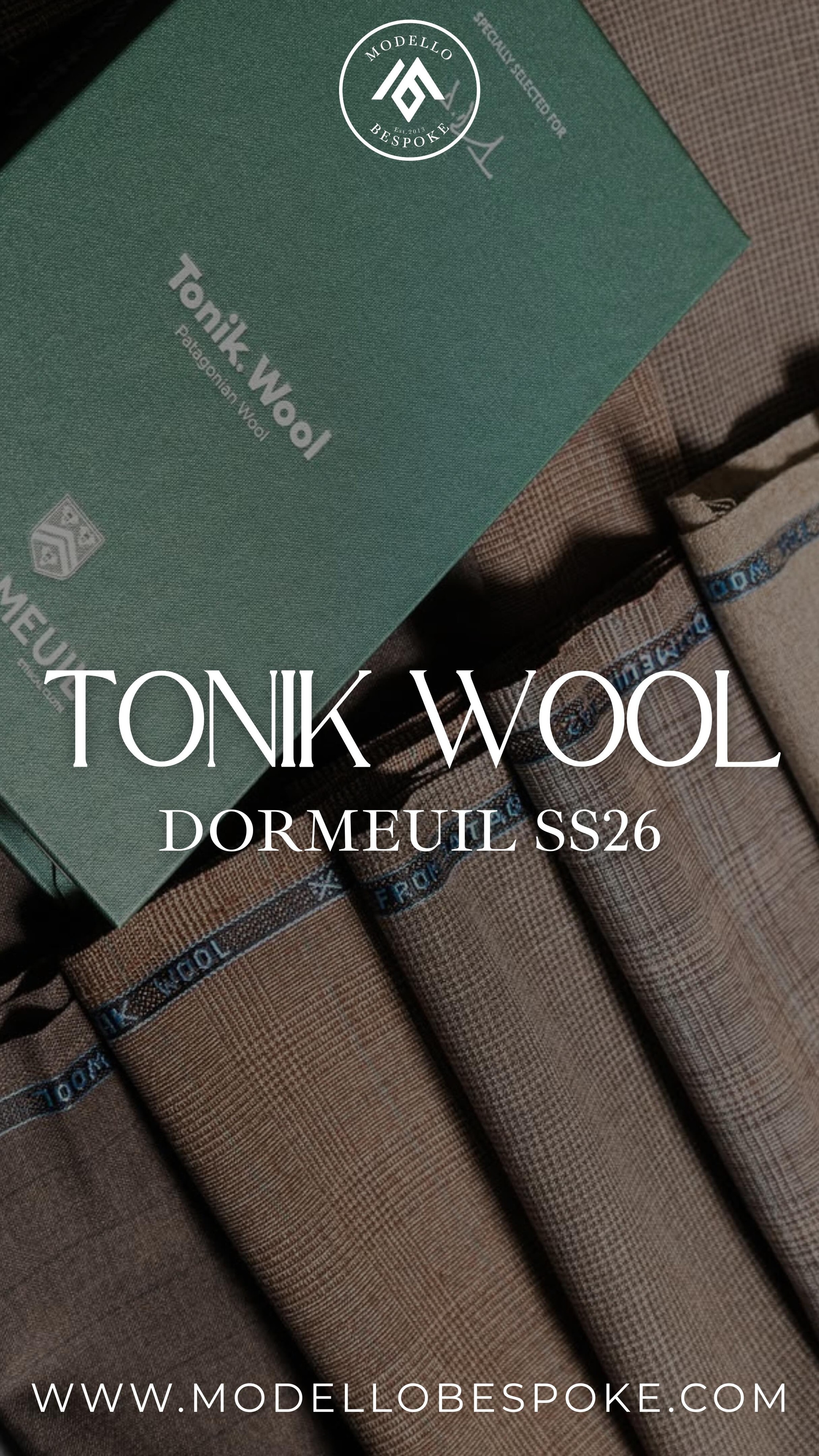 A modern take on the classic travel suit fabric: Dormeuil