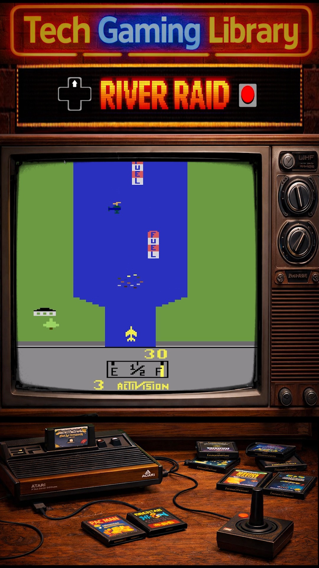 River Raid · Atari 2600 · Activision, 1982 #retrogaming