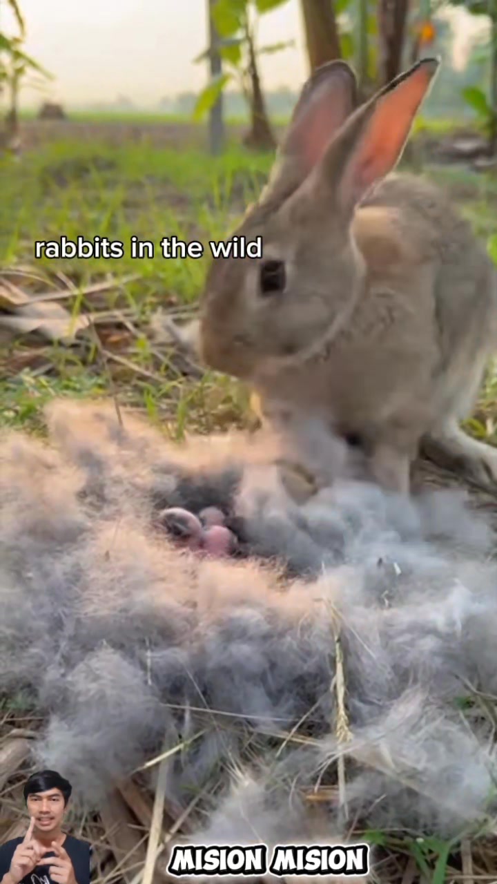OMG this rabbit is trying to survive in the wild #kelinci #kelincilucu ...