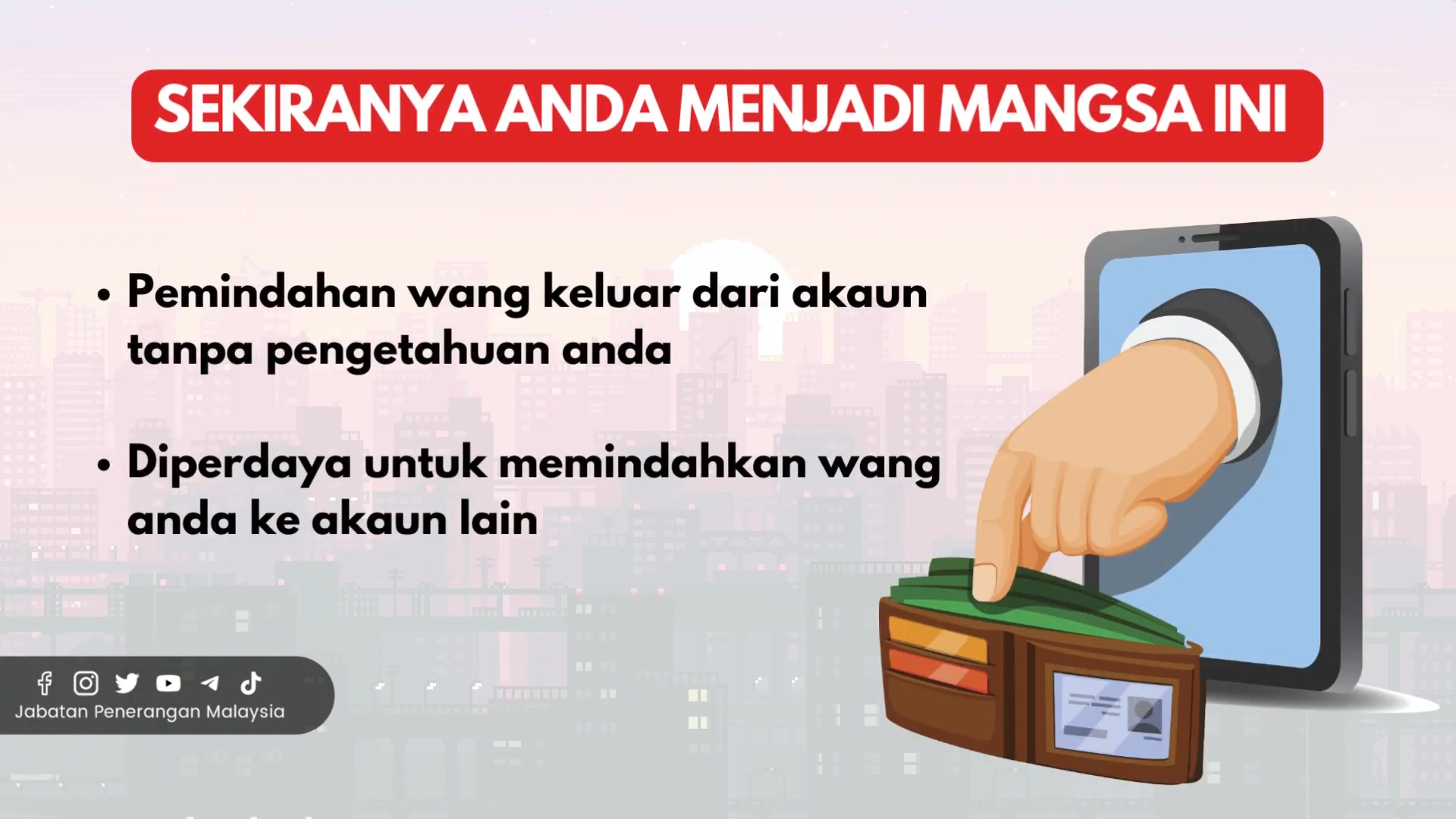 🚨 Jangan jadi mangsa penipuan! Penipuan kewangan boleh berlaku pada ...