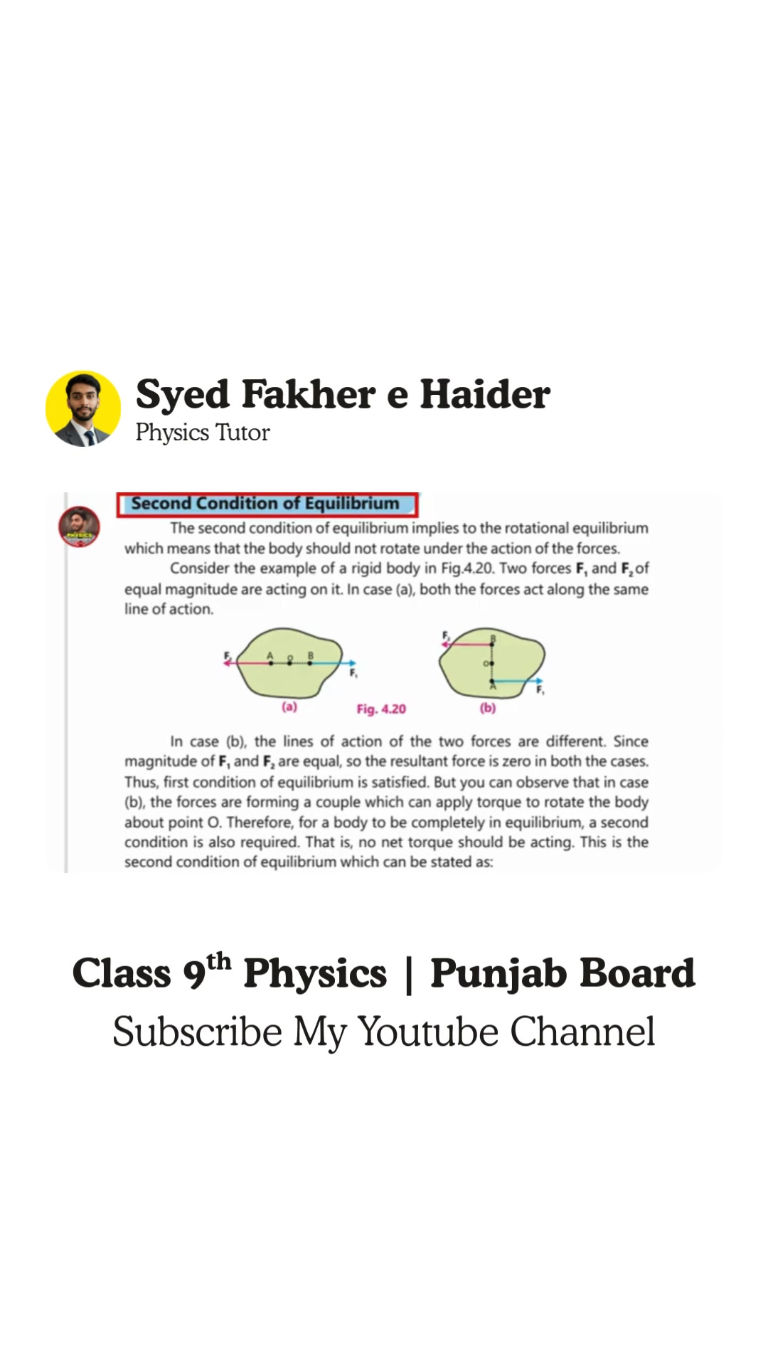 Center of Mass | Class 9 Physics | Physics With Haider I’m Syed Fakher ...