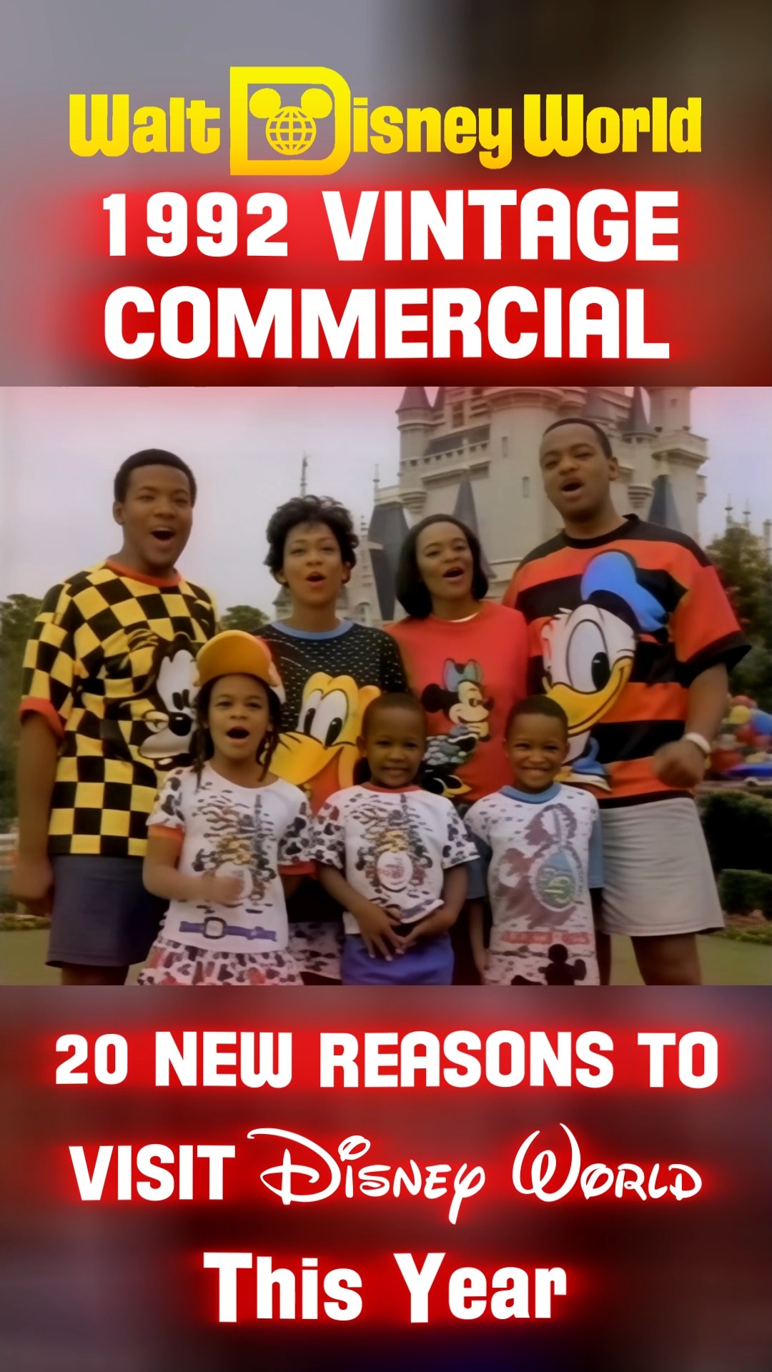 Walt Disney World 1992 Vintage Commercial 20 NEW REASONS to visit ...