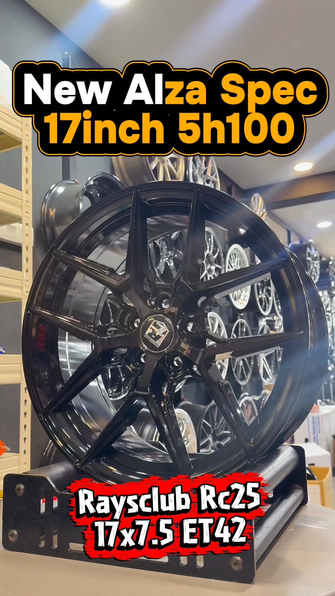 5 set New Alza 17inch rim #peroduaalza #alza2022 #peroduaalza2022 # ...